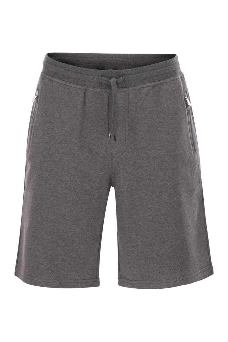techno cotton fleece bermuda shorts by Selfnex