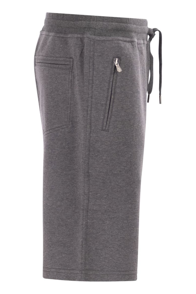 techno cotton fleece bermuda shorts by Selfnex