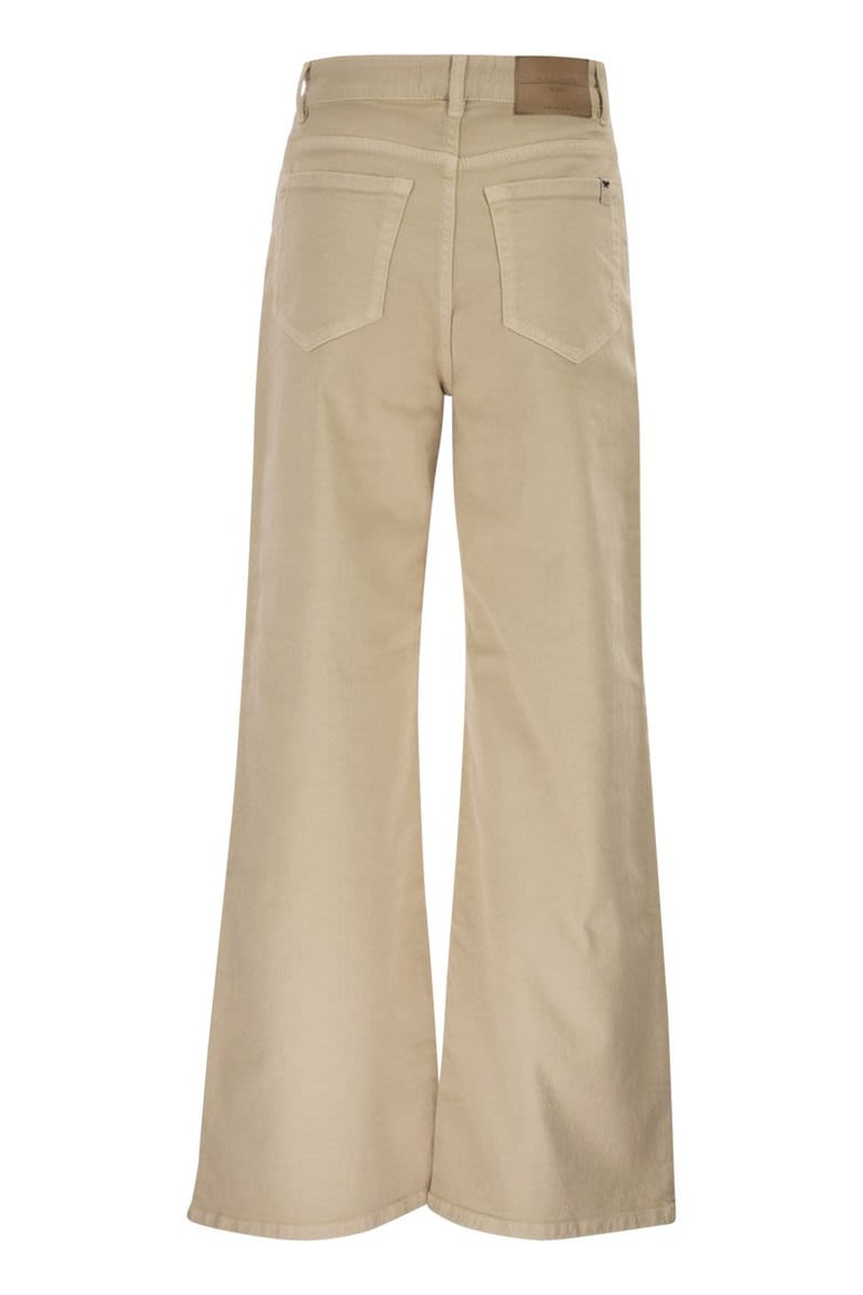 wkdmedina - wide-leg trousers in cotton drill by Selfnex