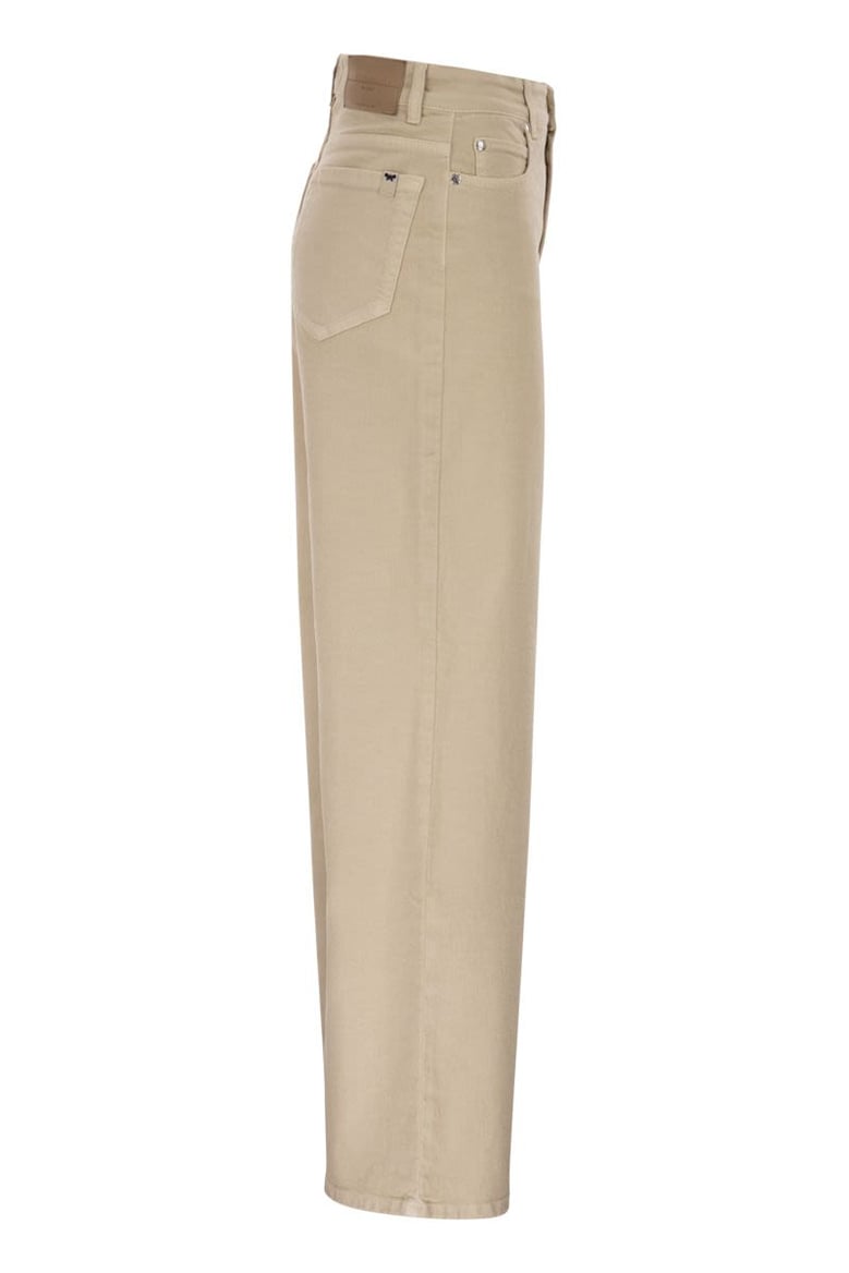 wkdmedina - wide-leg trousers in cotton drill by Selfnex