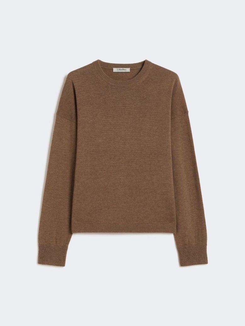 brown wool blend nebbie sweater by Selfnex