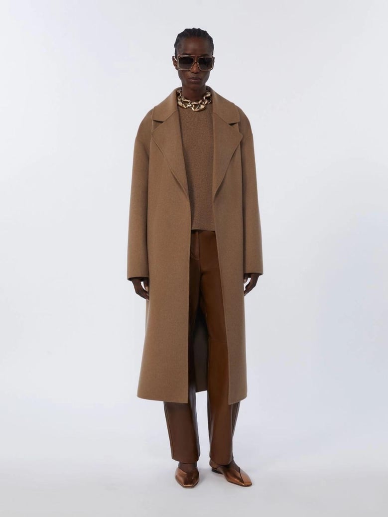 brown wool blend nebbie sweater by Selfnex