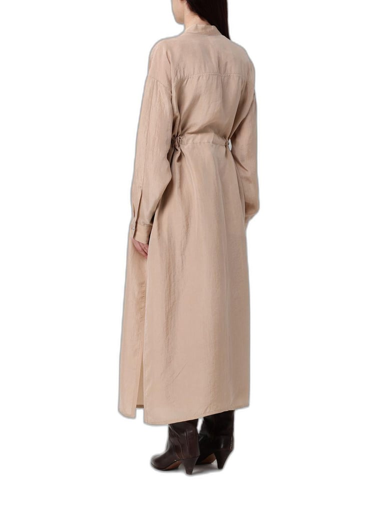 campagna belted long coat by Selfnex