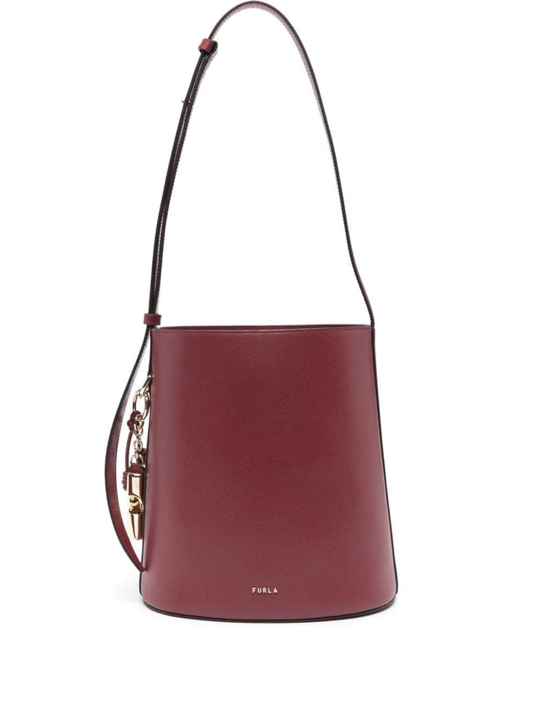 roxie ares leather small bucket bag by Selfnex