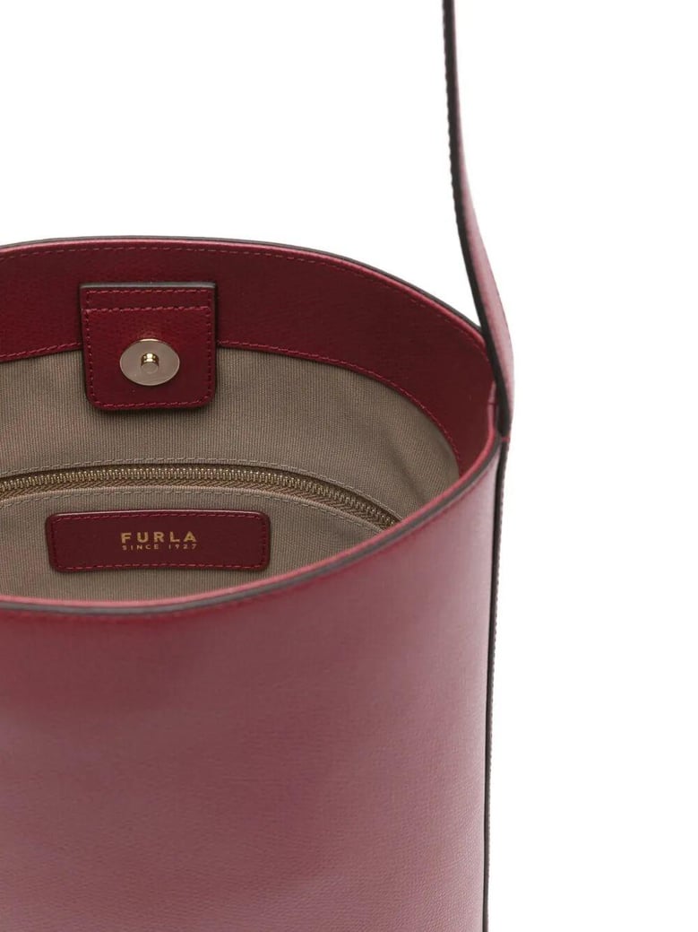 roxie ares leather small bucket bag by Selfnex