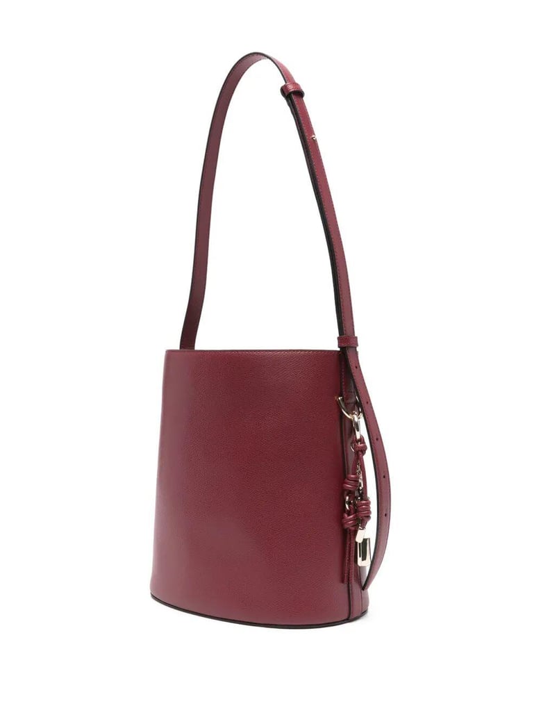 roxie ares leather small bucket bag by Selfnex