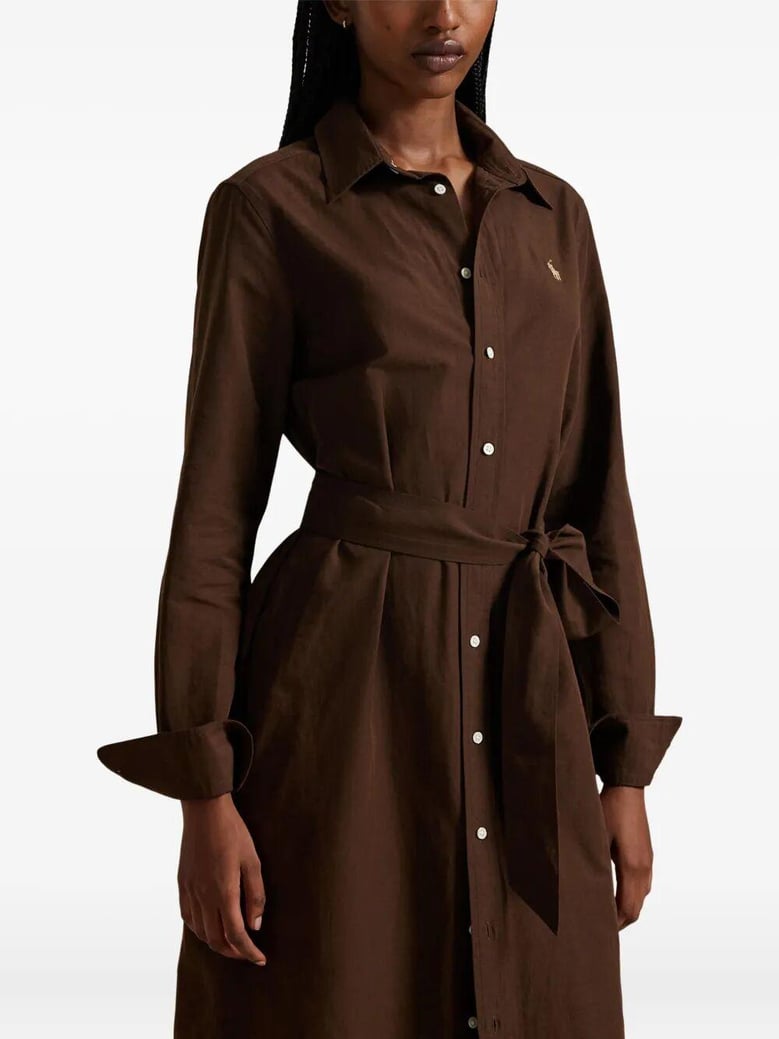 long sleeves shirt midi dress by Selfnex