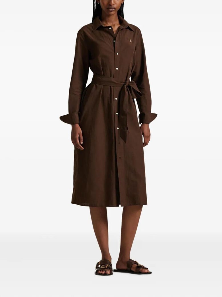 long sleeves shirt midi dress by Selfnex