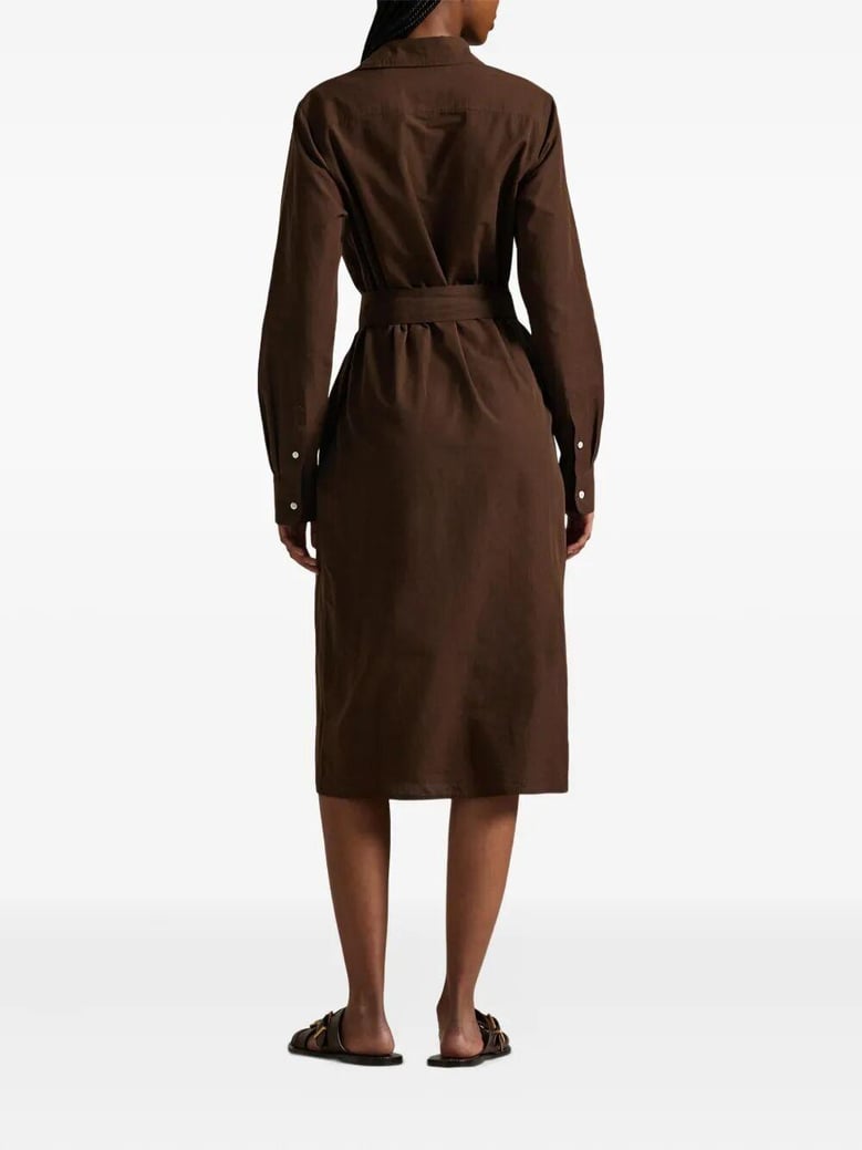 long sleeves shirt midi dress by Selfnex