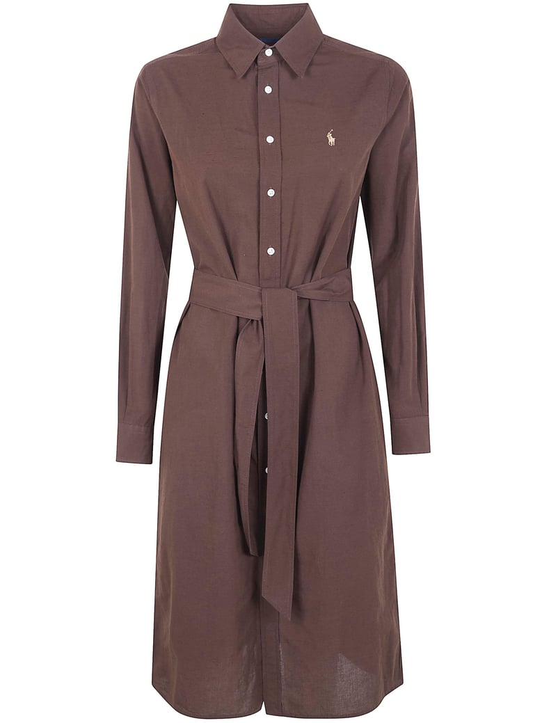 long sleeves shirt midi dress by Selfnex