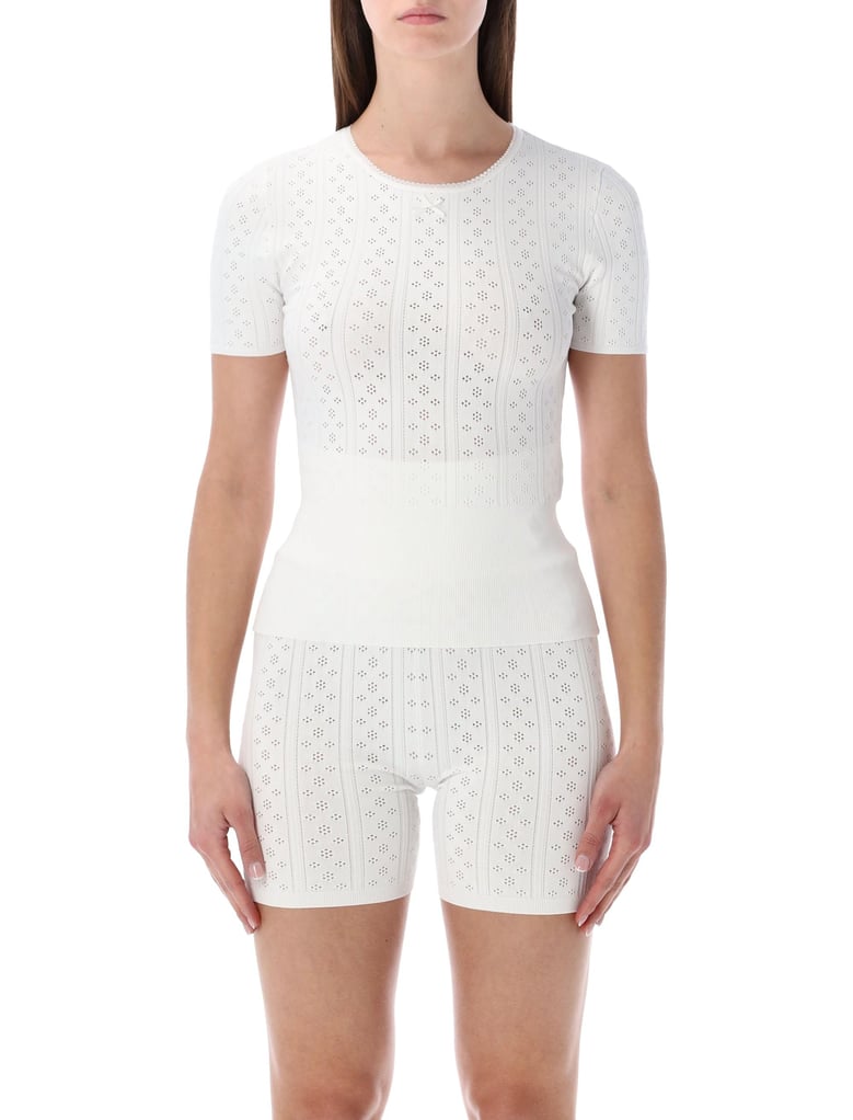 jw anderson pointelle knit t-shirt by Selfnex