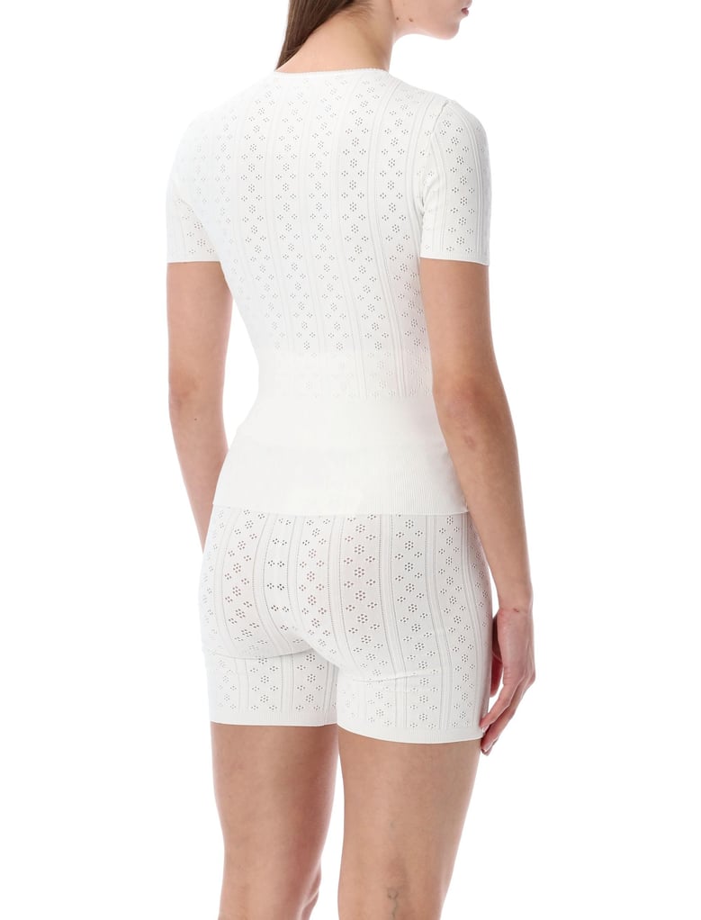 jw anderson pointelle knit t-shirt by Selfnex
