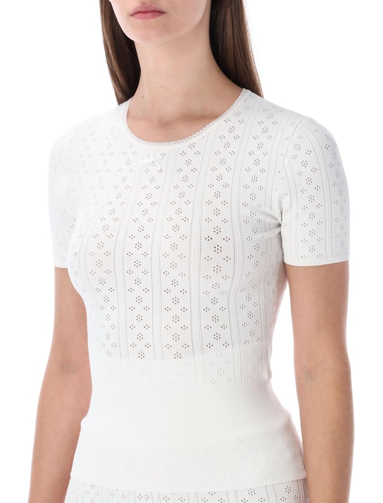 jw anderson pointelle knit t-shirt by Selfnex