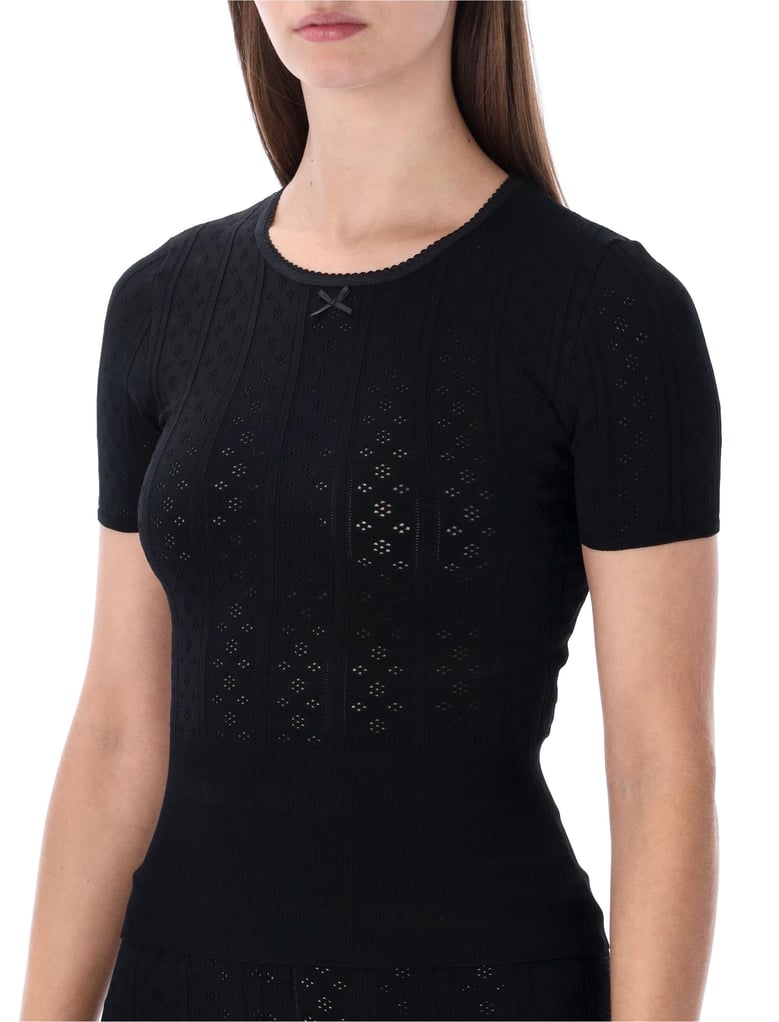 jw anderson pointelle knit t-shirt by Selfnex