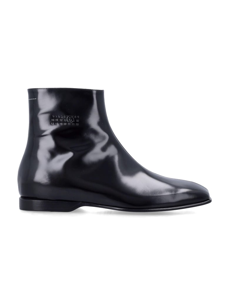 mm6 leather ankle boots by Selfnex