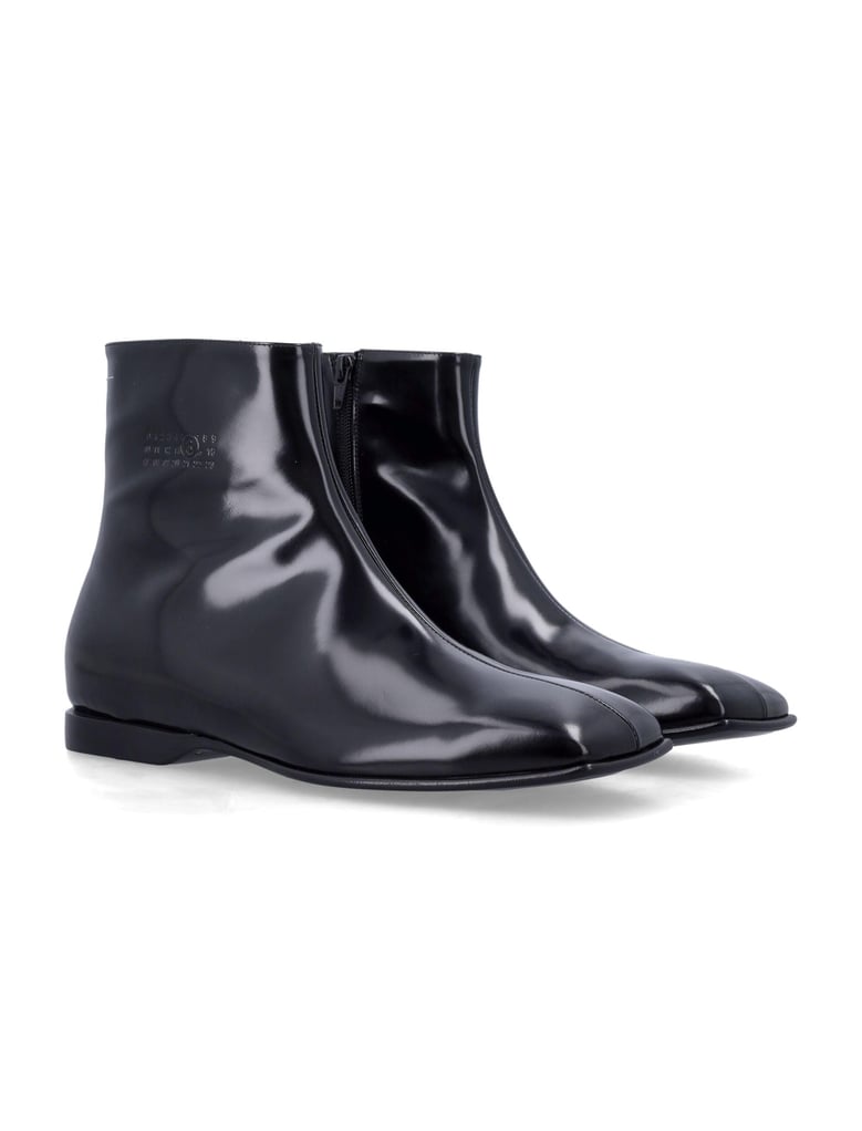 mm6 leather ankle boots by Selfnex