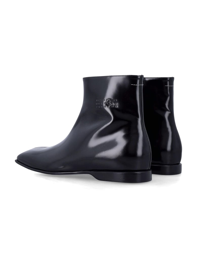 mm6 leather ankle boots by Selfnex