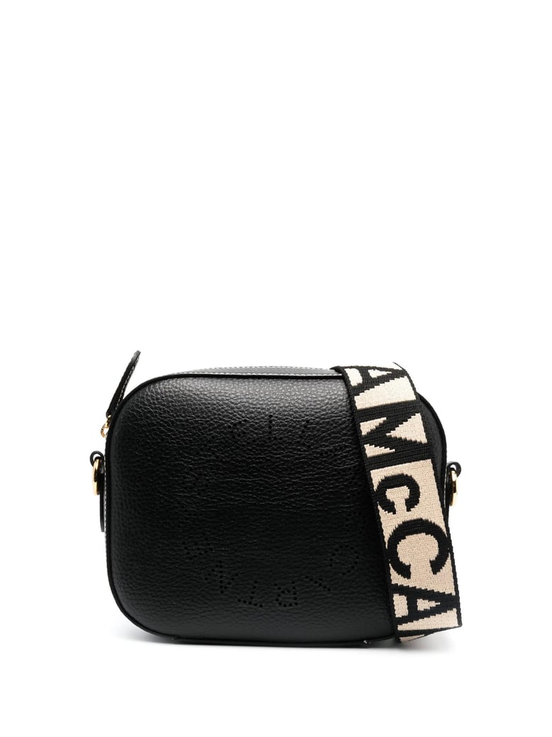 stella logo leather camera bag by Selfnex