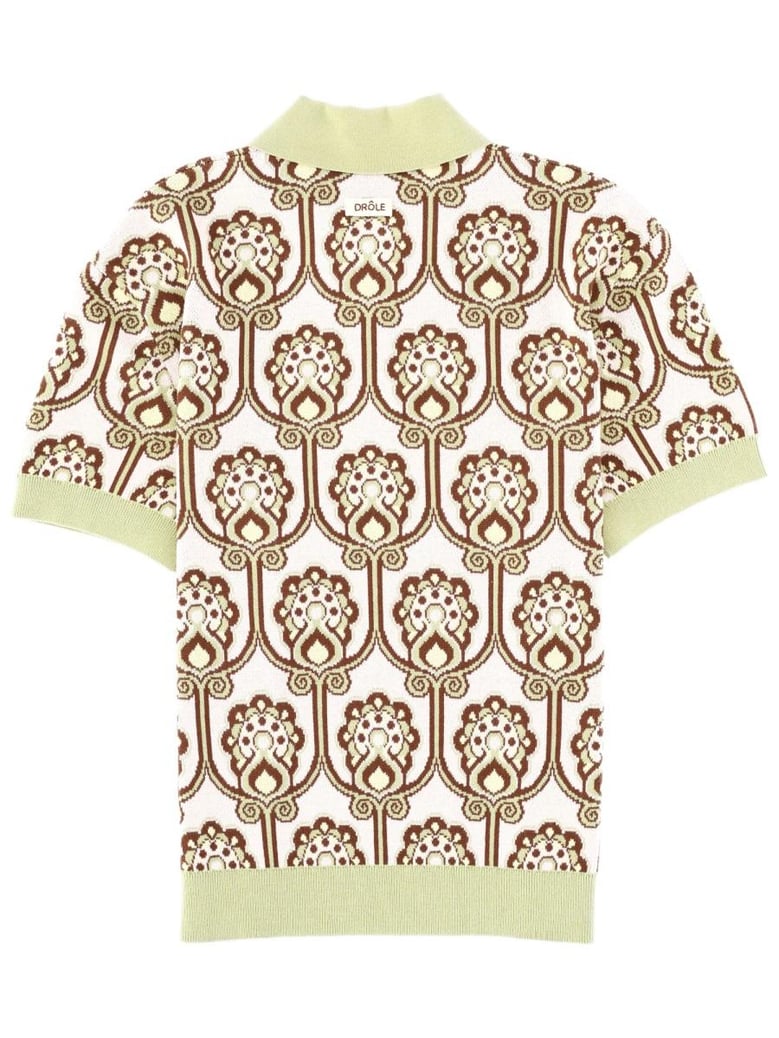 multicolour cotton polo shirt by Selfnex