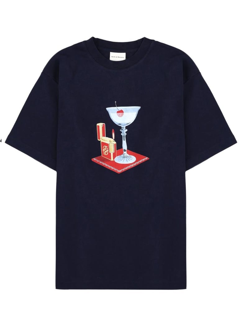 blue cotton t-shirt by Selfnex