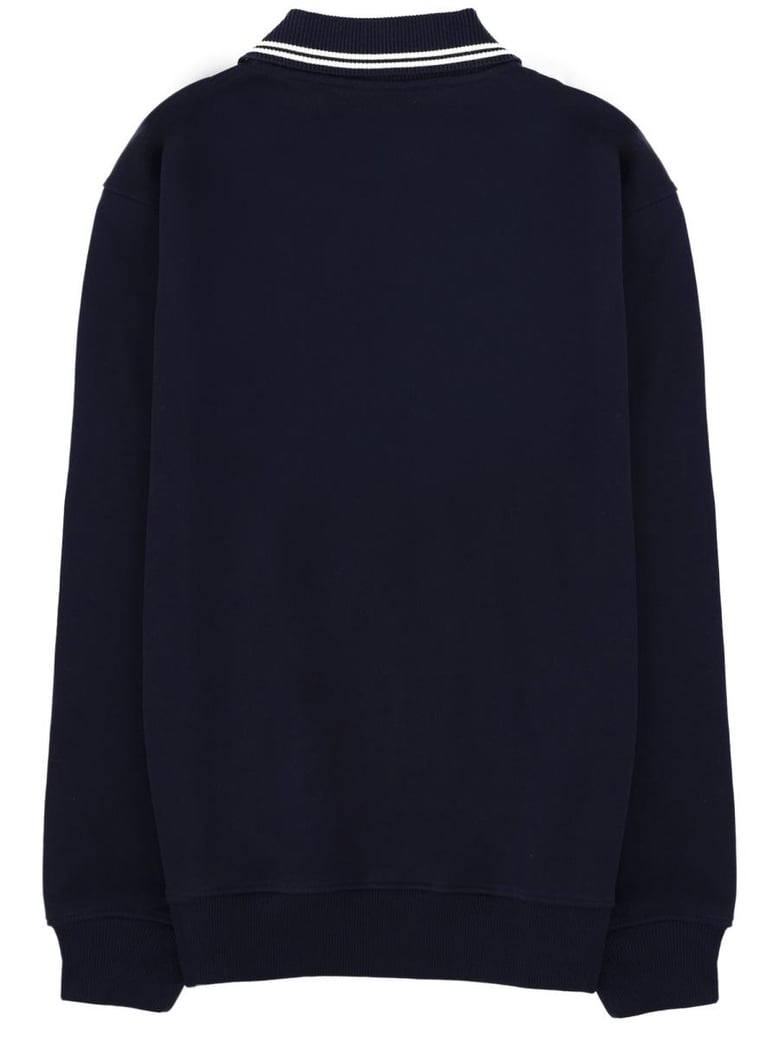 blue cotton polo shirt by Selfnex