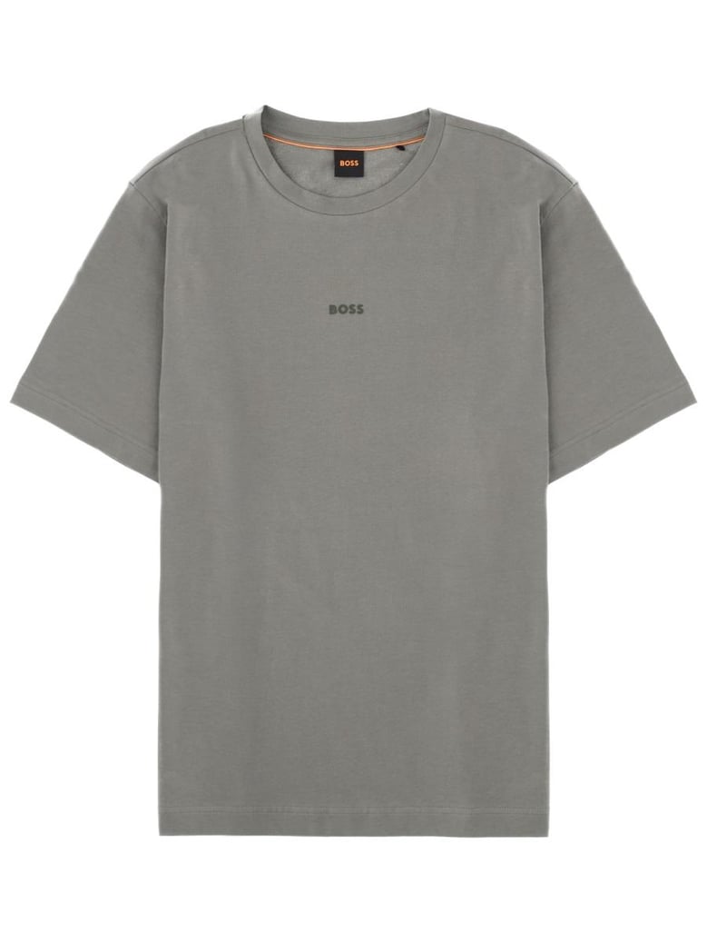 green cotton-blend t-shirt by Selfnex