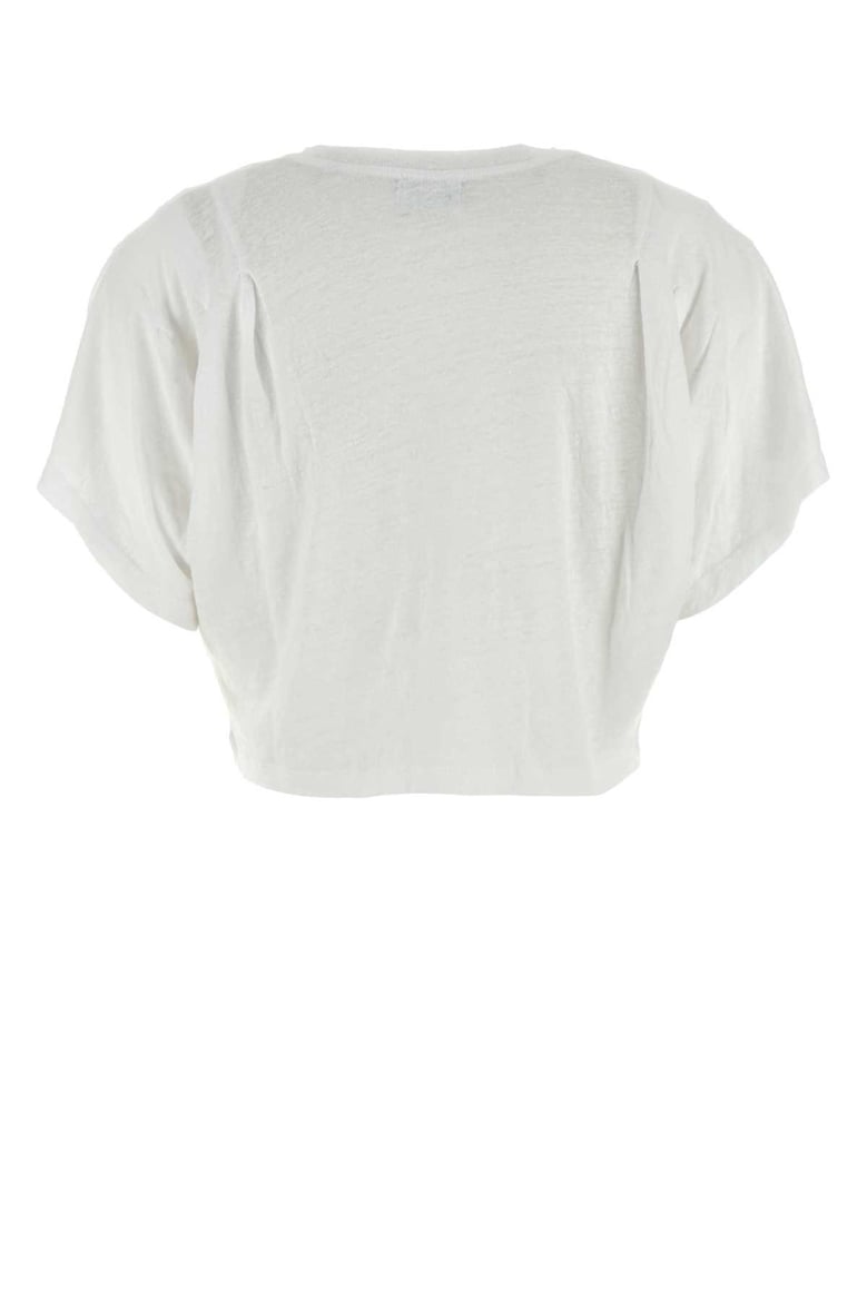 white linen t-shirt by Selfnex