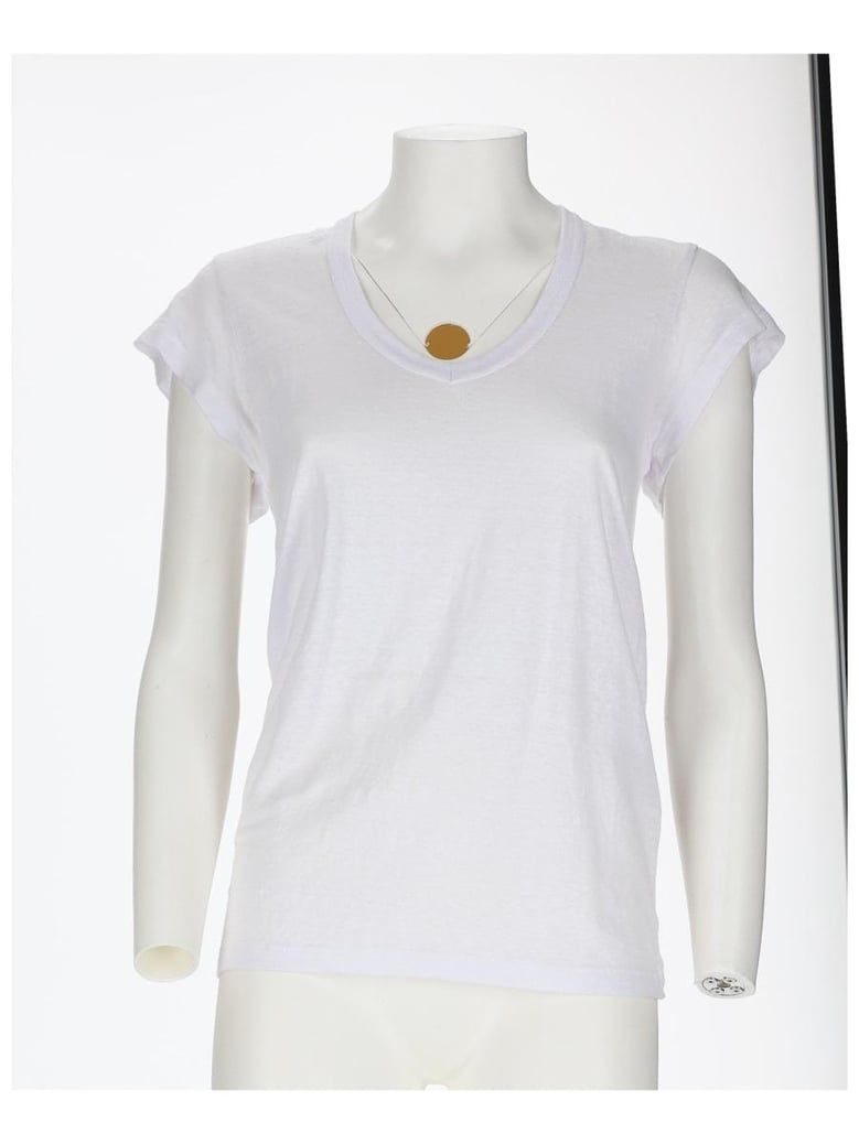 white linen t-shirt by Selfnex