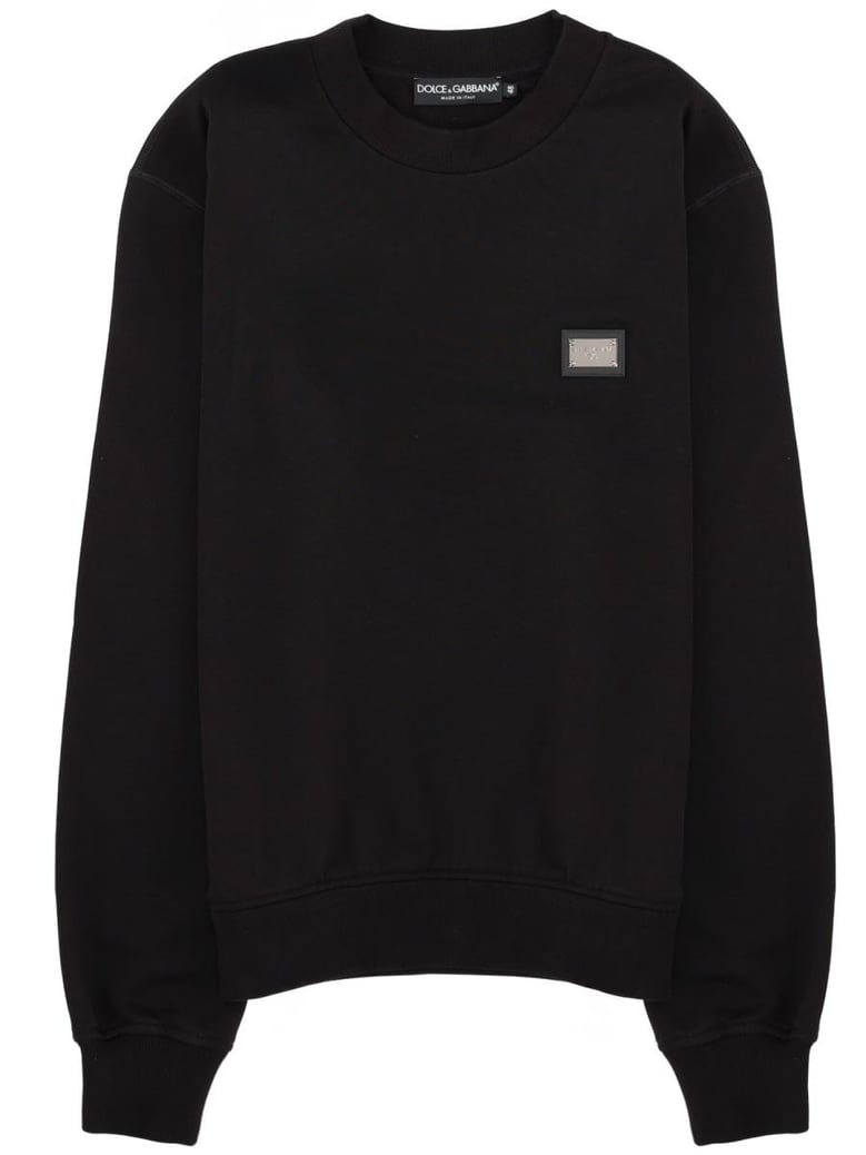 black cotton sweatshirt by Selfnex