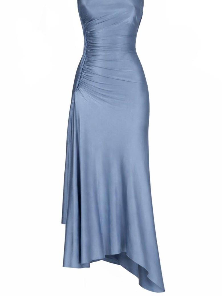 woven and draped dress by Selfnex