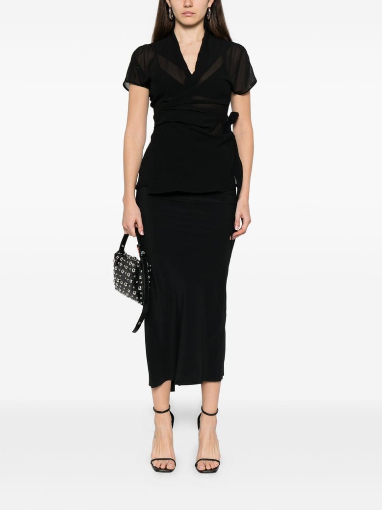silk wrap top by Selfnex