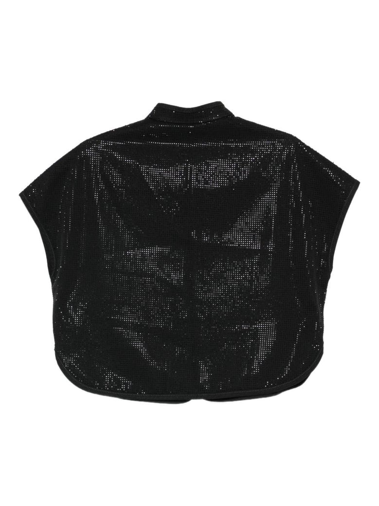 studded cropped top by Selfnex
