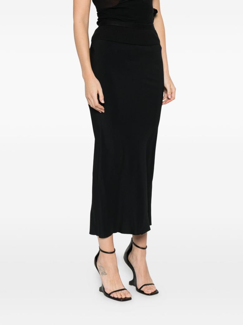 cotton blend midi skirt by Selfnex