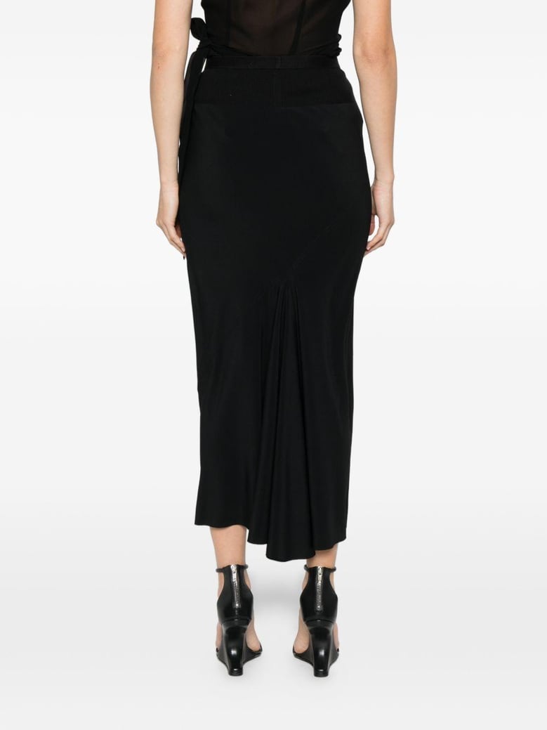 cotton blend midi skirt by Selfnex