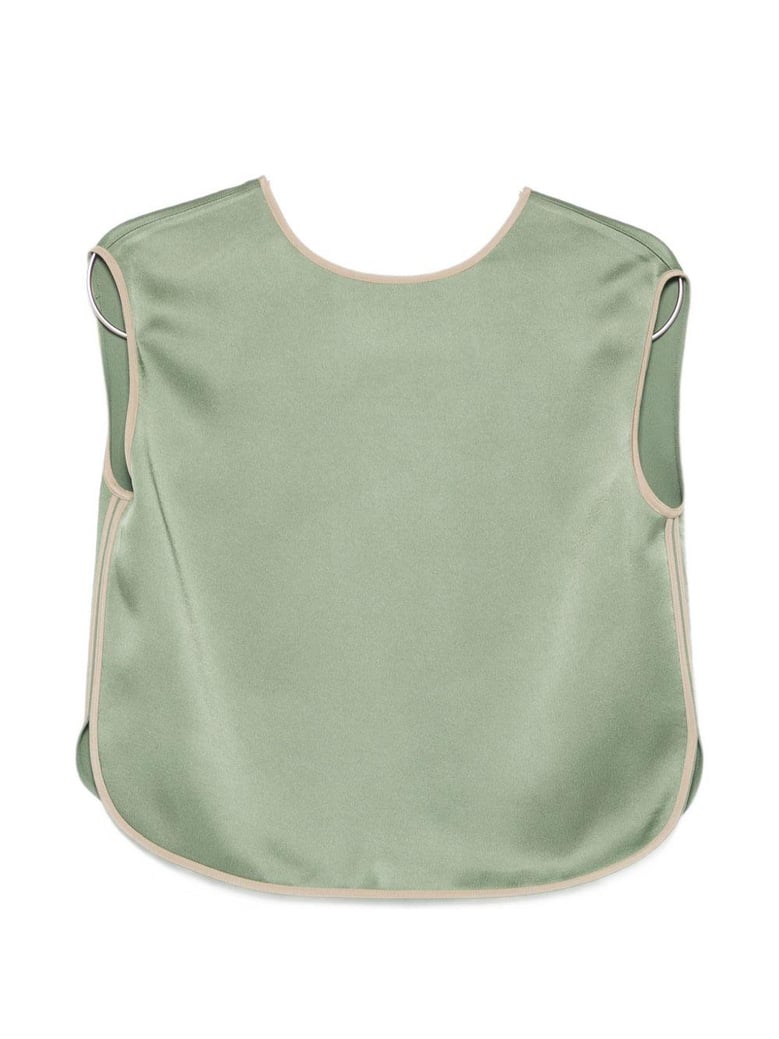 green acrylic viscose top by Selfnex