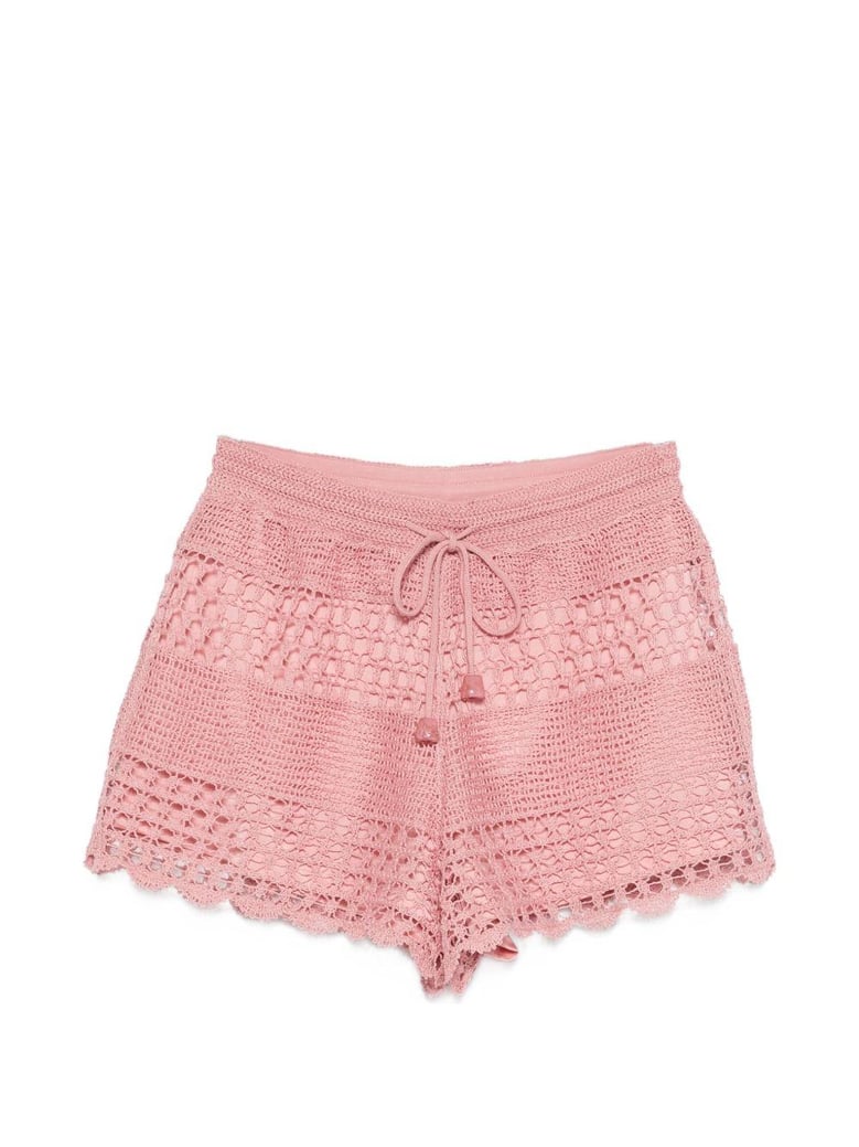 wanderlust crochet cotton shorts by Selfnex