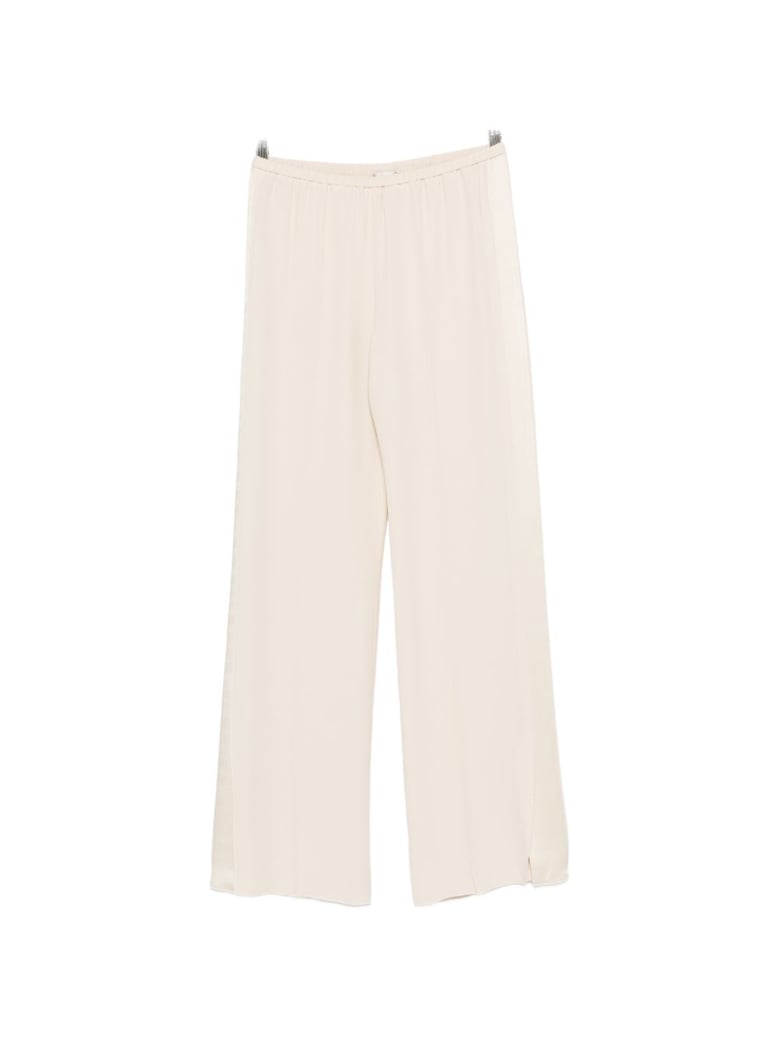 white acrylic viscose trousers by Selfnex