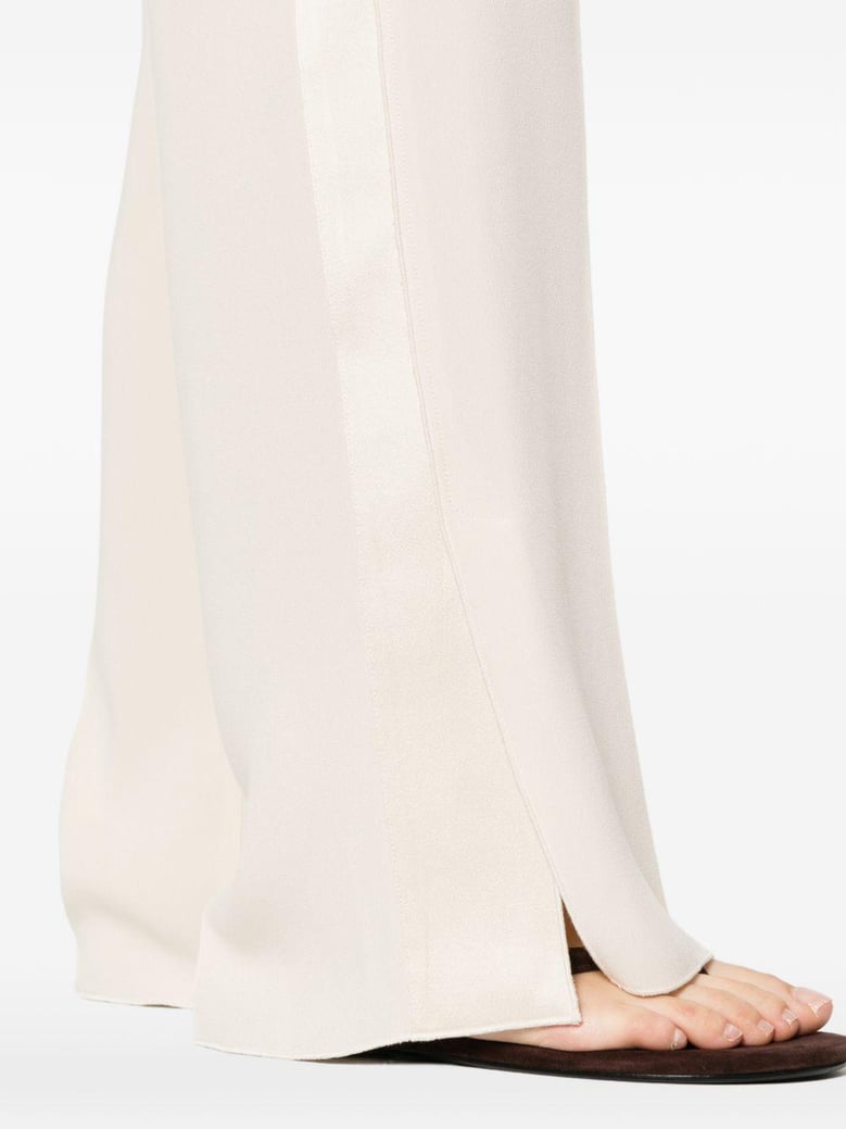 white acrylic viscose trousers by Selfnex