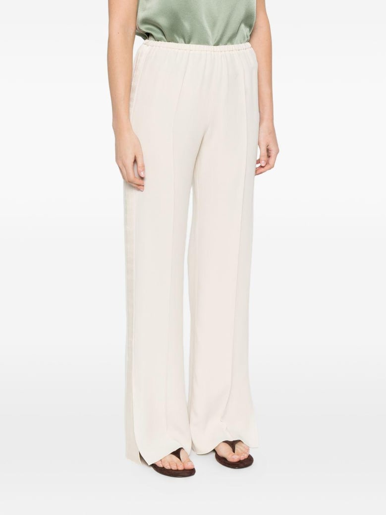 white acrylic viscose trousers by Selfnex
