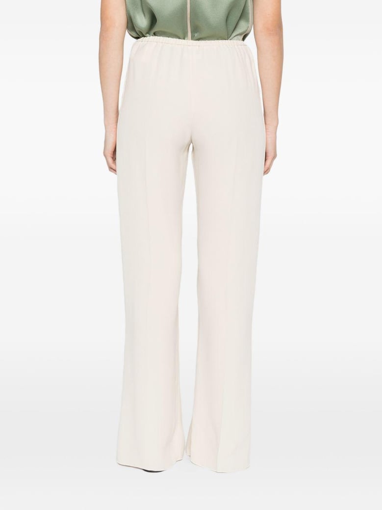 white acrylic viscose trousers by Selfnex