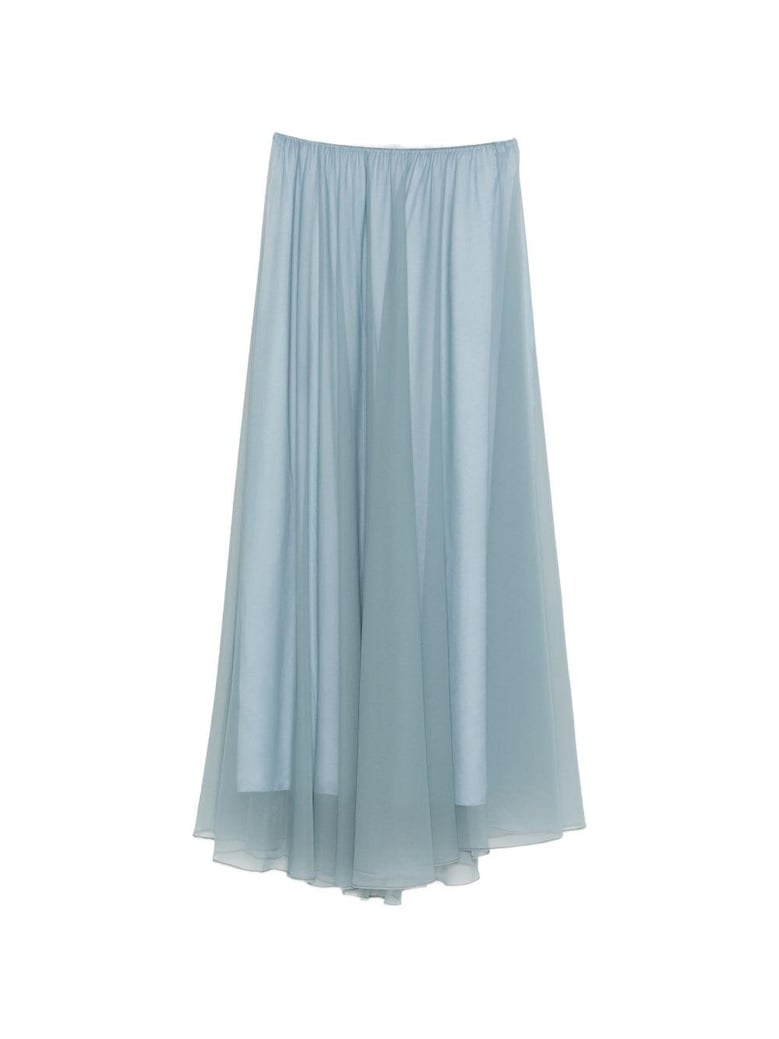 chiffon long skirt by Selfnex