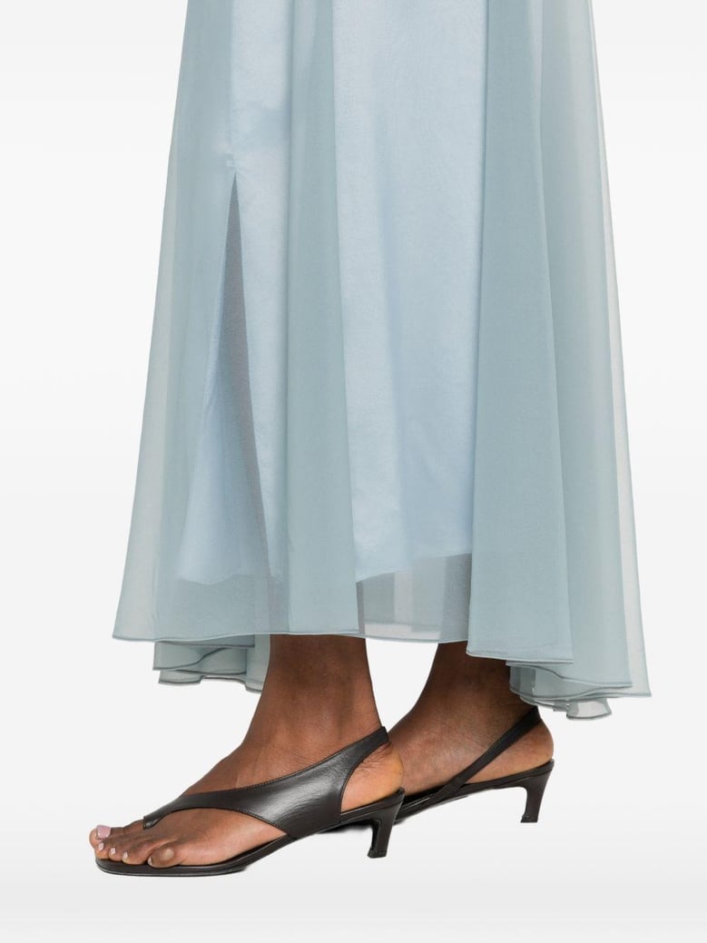 chiffon long skirt by Selfnex