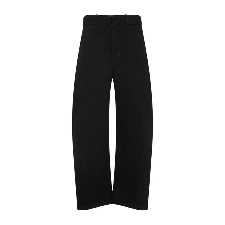 twisted belted pants by Selfnex