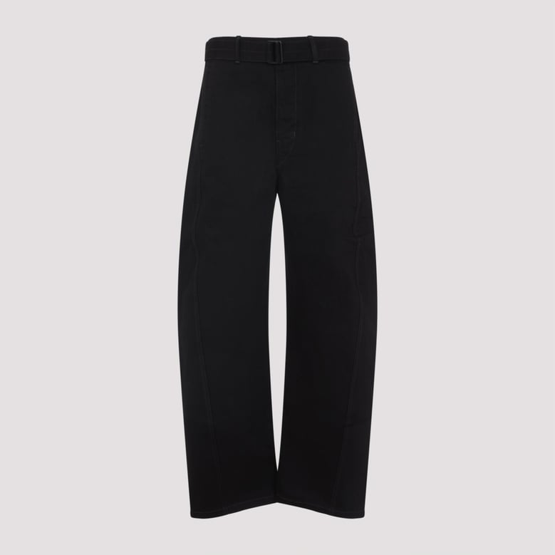 twisted belted pants by Selfnex