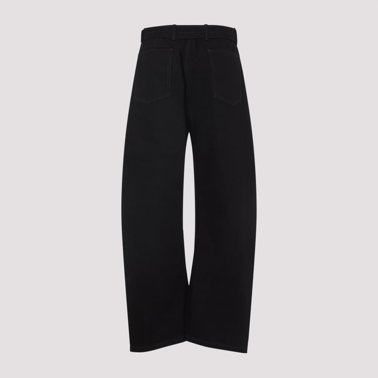 twisted belted pants by Selfnex