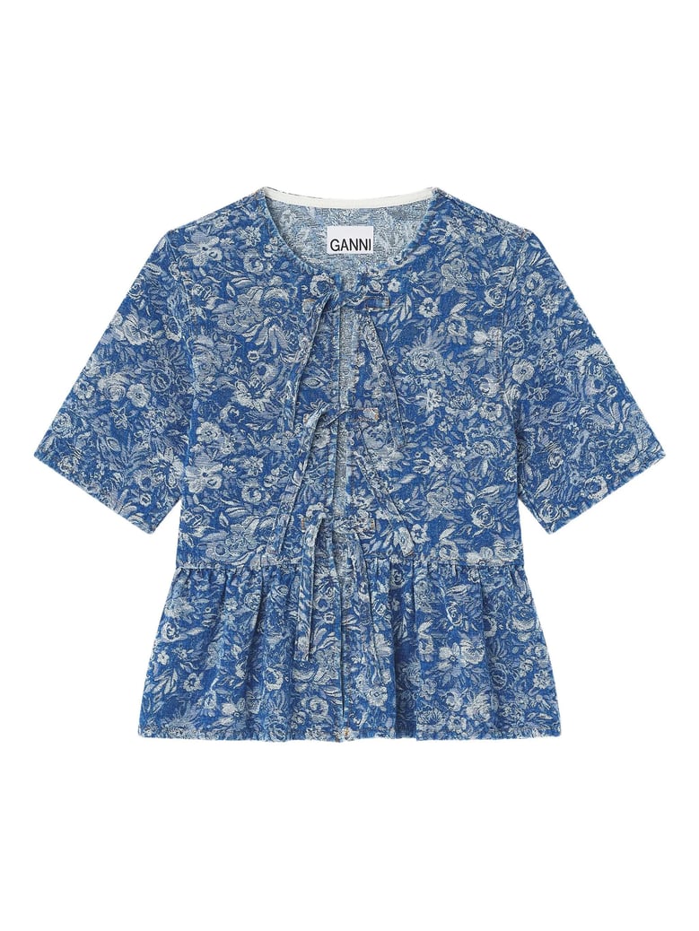 tapestry peplum blouse by Selfnex