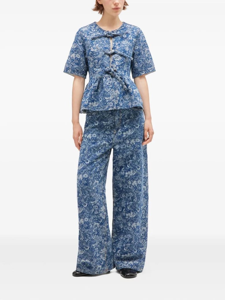 tapestry peplum blouse by Selfnex