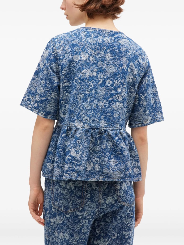 tapestry peplum blouse by Selfnex