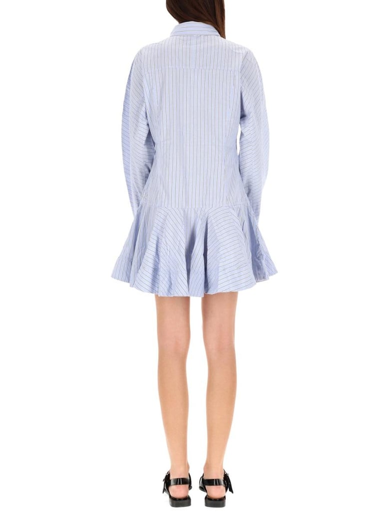 stripe shirt dress by Selfnex