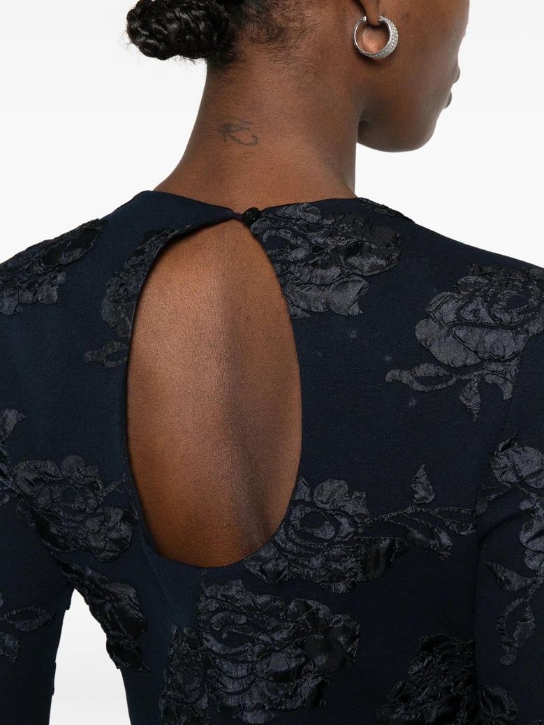 floral-motif mini dress by Selfnex